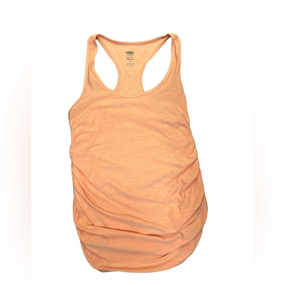 OLD NAVY Active Fitted Racer Back Peach Tank Top in Maternity Size Mediu…